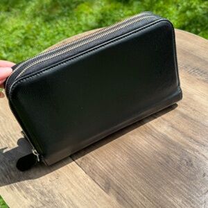 CANALI BLACK LEATHER WALLET